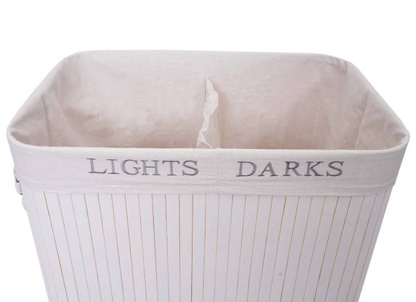 Wäschekorb C21 Cremeweiß - Weiß