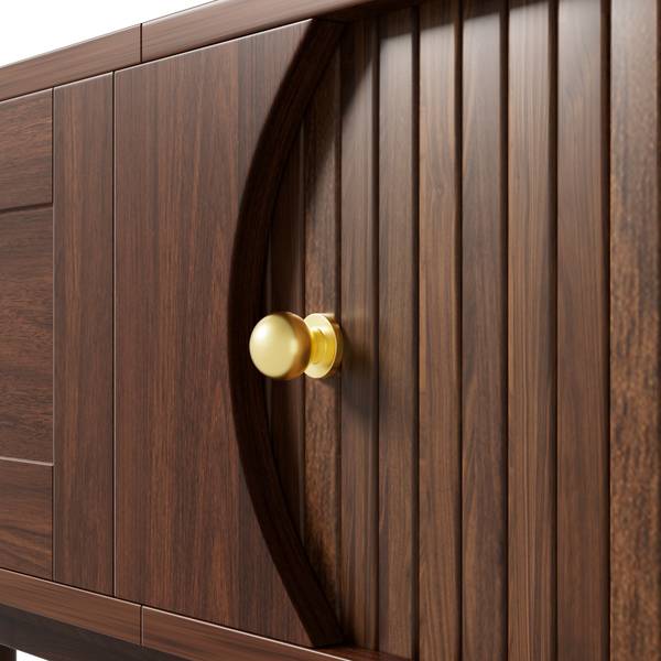 TV-meubel Coeus Ⅵ bruin - plaatmateriaal op houtbasis - 40 x 38 x 170 cm
