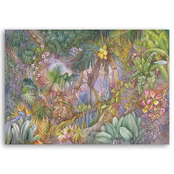 Wandbild tiefer dschungel 90 x 60 cm