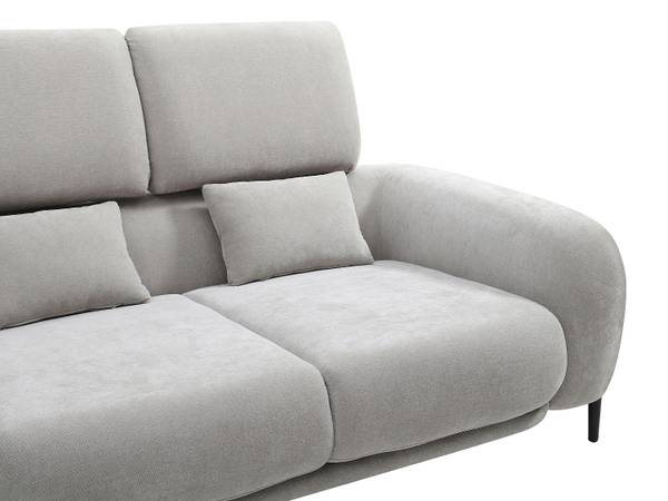 Sofa ARAVIO Grau - Textil - 102 x 100 x 210 cm
