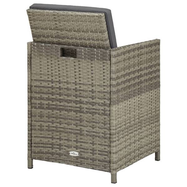 Garten-Essgruppe 3012316-10 11-teilig Grau - Polyester - Polyethylen - 109 x 74 x 167 cm