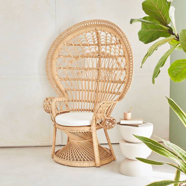 Sessel Beige - Rattan - 60 x 150 x 110 cm