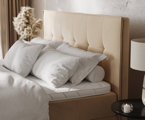 Boxspringbett TIVRA mit Stauraum Kronos Beige - Liegefläche Breite: 160 cm