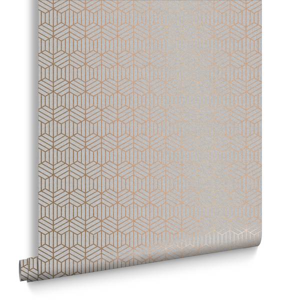 Vliestapete Echo Grau - Fleece - 52 x 1005 x 2 cm