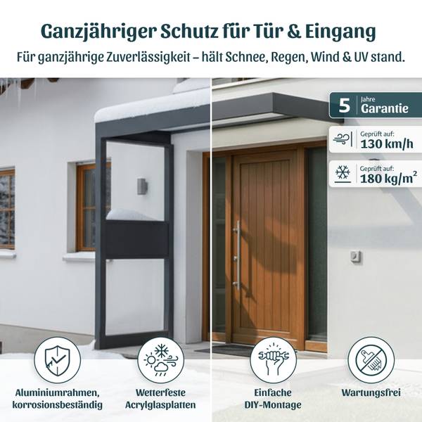 Vordach Sophia SIDE Wall Tiefe: 215 cm