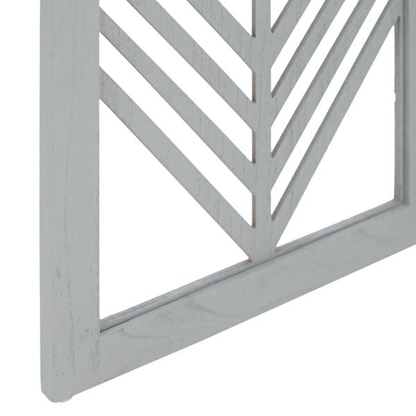 Paravent 2904 Gris - En partie en bois massif - 120 x 170 x 2 cm