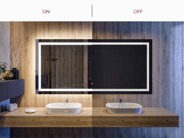 Badspiegel LED015szya 120 x 70 cm
