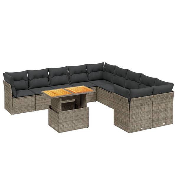 Loungeset 3037007-2 set van 11 grijs