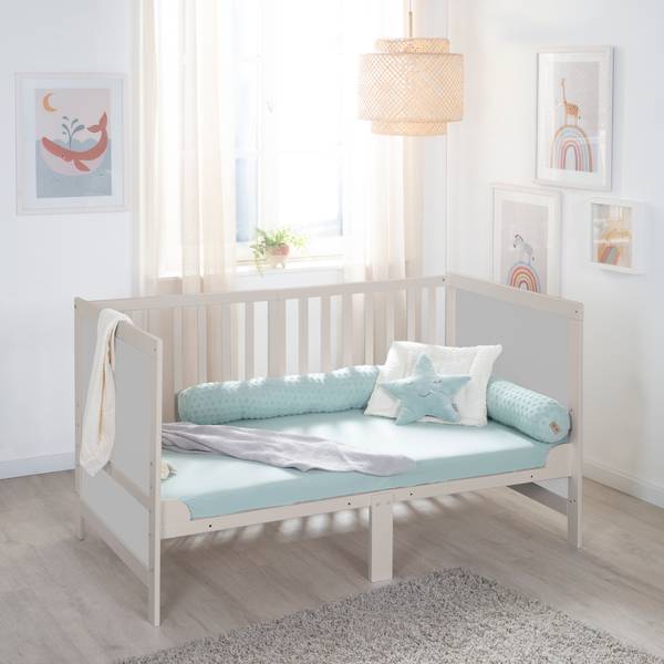 Mitwachsendes Babybett Easy Sleep Grau