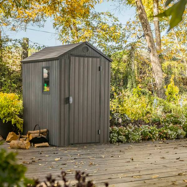Gartenhaus Darwin Grau - Kunststoff - 185 x 205 x 126 cm