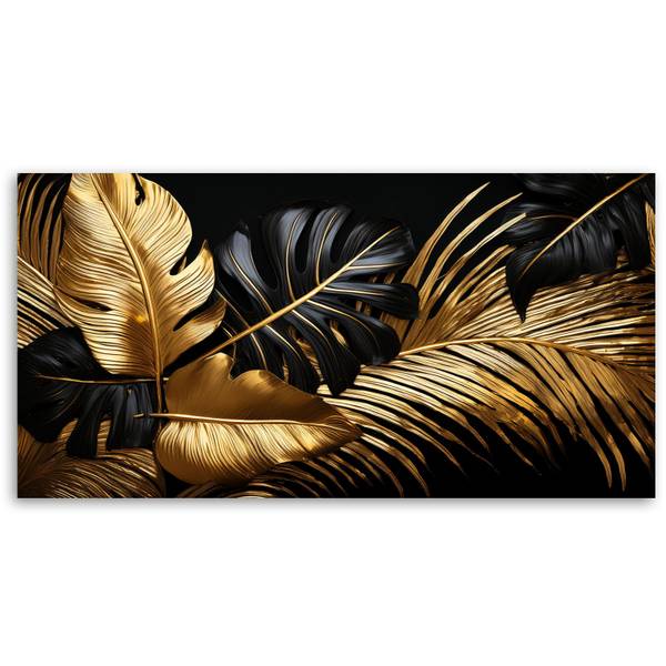 Tableau déco Feuilles de palmiers 100 x 50 cm