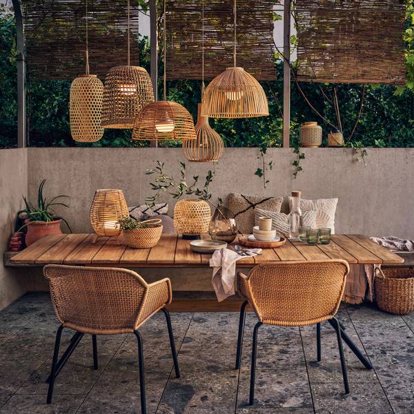 Servierplatte Milo Braun - Holz teilmassiv - 30 x 4 x 30 cm