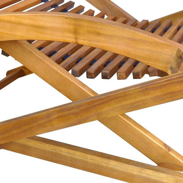 Liegestuhl X1398 Braun - Holz teilmassiv - 70 x 69 x 150 cm