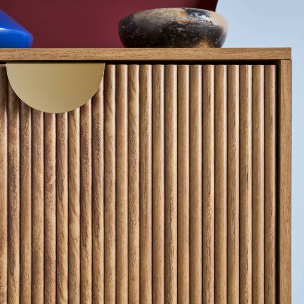 Schuhregal Celian Braun - Holz teilmassiv - 25 x 121 x 60 cm