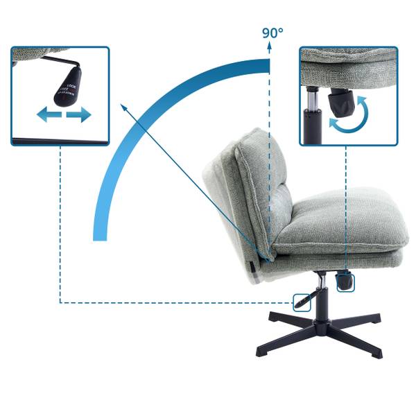 Loungesessel Criss-Cross 20 Grün - Salbei