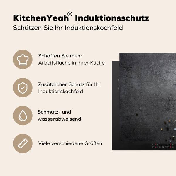 Herdabdeckplatte Kräuter 81 x 53 cm