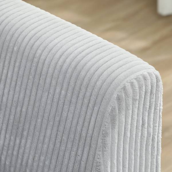 3 Sitzer Sofa 83B-652V00LG Grau - Cord - 80 x 86 x 188 cm