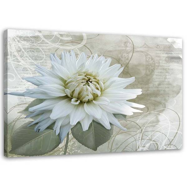Wandbild vintage-blume 120 x 80 cm
