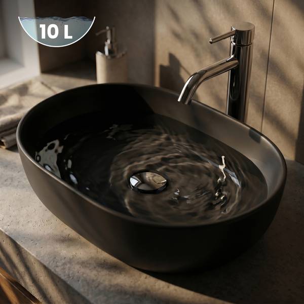 Aufsatzwaschbecken ELIPSE 9319 Schwarz