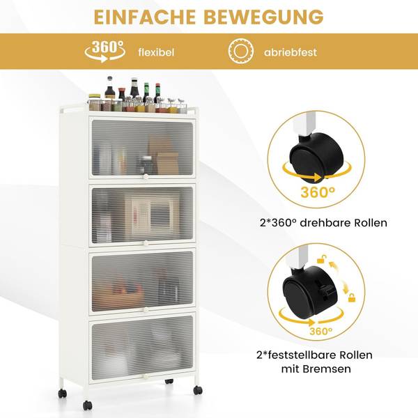 Küchenschrank WO77842ITDE Weiß - Metall - 32 x 154 x 60 cm