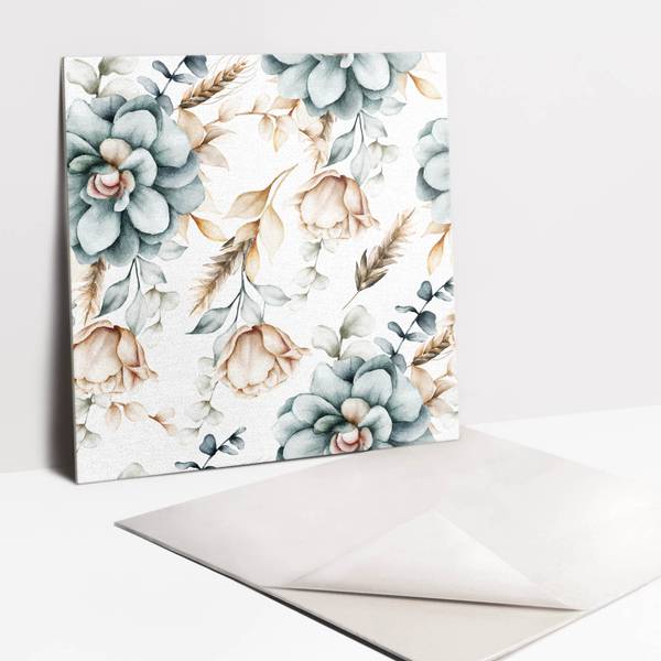 Zelfklevende Tegels Penta set van 9 polyester-PVC - 30 x 30 x 1 cm