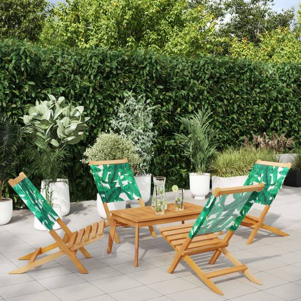 Gartenstuhl 3033696-2 (4er Set) Grün - Akazie - 41 x 68 x 72 cm