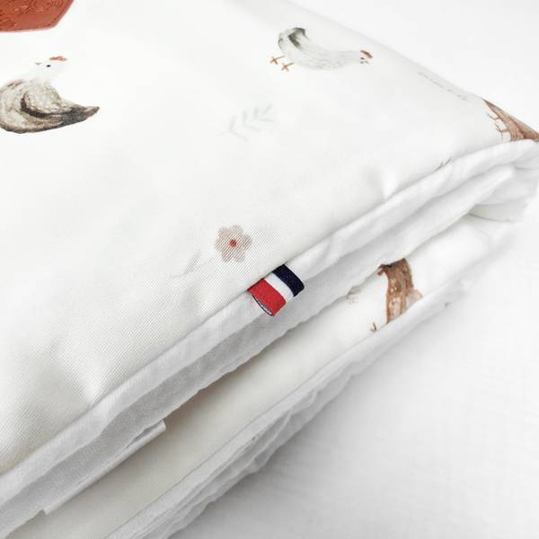 Decke Gallina Beige - Textil - 70 x 6 x 100 cm