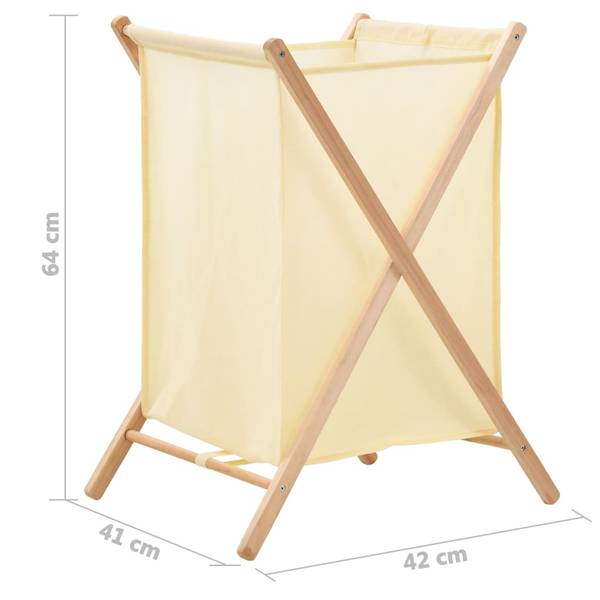 Wäschekorb 246440 Beige - Polyester - 42 x 64 x 42 cm