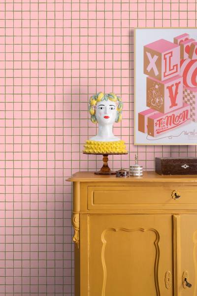 Tapete 131594 Pink - Papier - 53 x 1005 x 53 cm