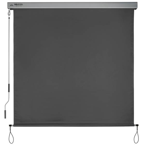 Senkrechtmarkise SolVision MS5 Grau - Aluminium - 180 x 1 x 250 cm