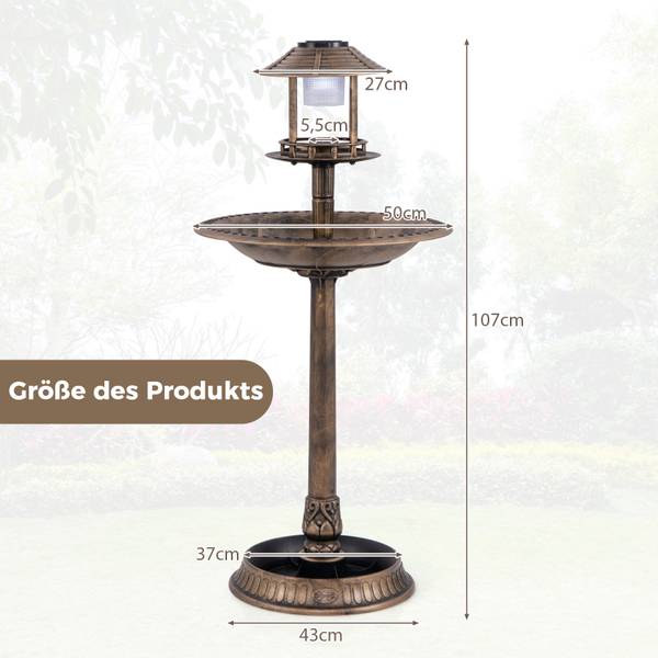 Vogeltränke BL32227 Braun - Kunststoff - 51 x 107 x 51 cm