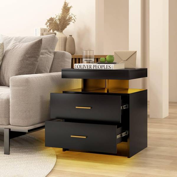 Nachttisch TG32896 Schwarz