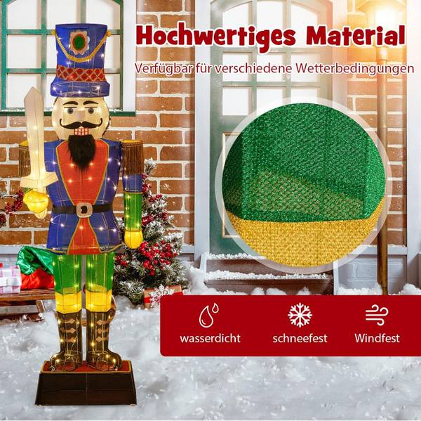 Leuchtender Soldat OY46010PQDE Metall - 34 x 184 x 64 cm