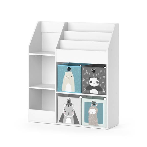 Kinderboekenkast Luigi 40290 wit - plaatmateriaal op houtbasis - 101 x 115 x 31 cm