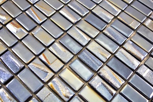 Mosaikfliesen 355-09 Schwarz - Glas - 32 x 32 x 32 cm
