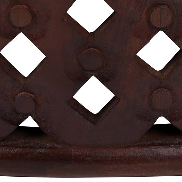 Couchtisch LONDON Braun - Samt - Mango - 100 x 45 x 100 cm