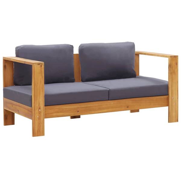 Gartenbank 3007925-8 Grau - Akazie - 140 x 60 x 65 cm