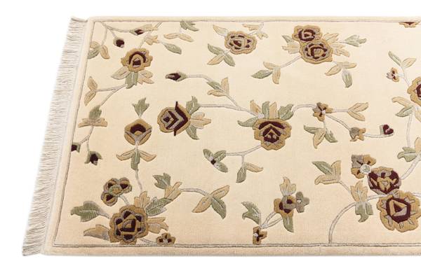 Tapis de passage Darya CDXXXIV Beige - Laine - 84 x 1 x 297 cm