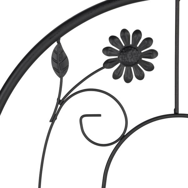 Plantenklimrek 200 x 50 cm set van 2 zwart - ijzer - 50 x 200 x 2 cm