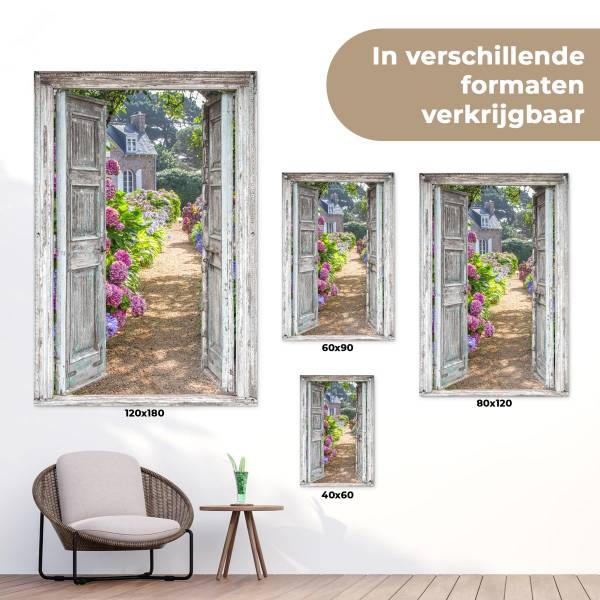 GARTENPOSTER Gartenpforte 80 x 120 cm