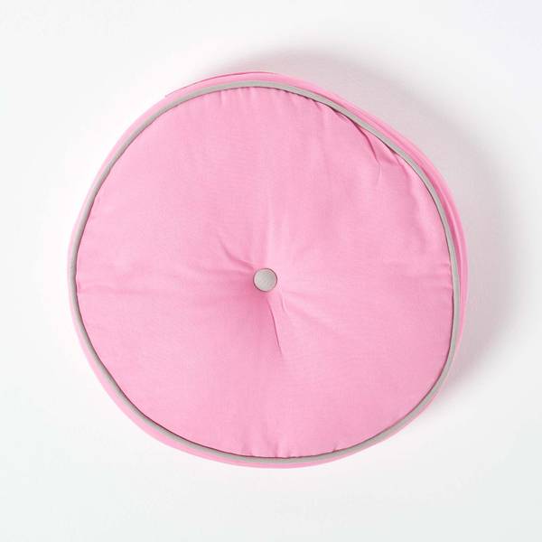 Bodenkissen rund Pink
