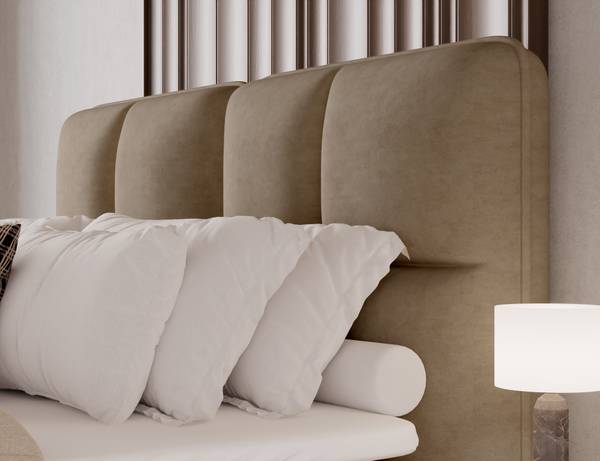 Box spring lit Stefan Marron café