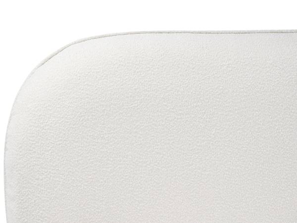 Bett BAYEL 2-tlg Weiß - Naturfaser - 213 x 100 x 231 cm