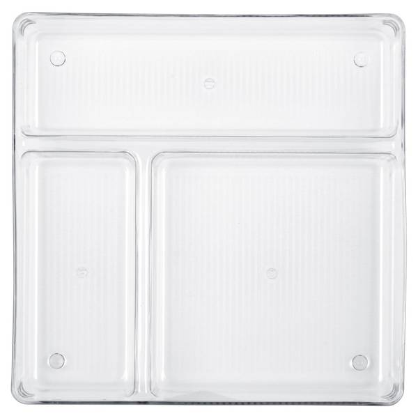 Schubladen-Organizer 3er Set Kunststoff - 23 x 6 x 23 cm
