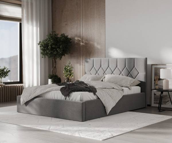 Polsterbett Brisa mit Stauraum  Asti Anthrazit - Liegefläche Breite: 140 cm