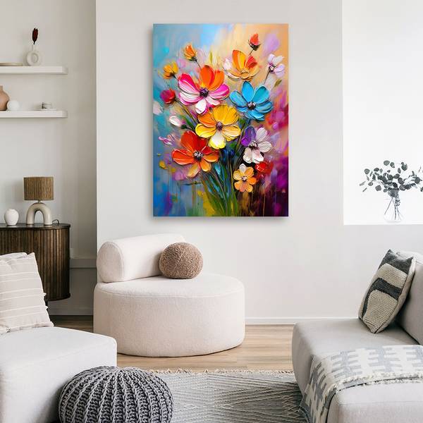 Wandbild Blume 70 x 100 cm