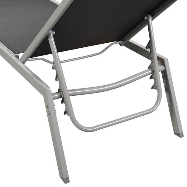 Sonnenliege M607581 Schwarz - Metall - 58 x 95 x 200 cm
