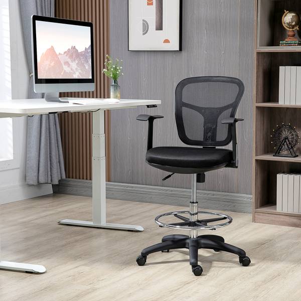 Bürostuhl 921-623V00BK Braun - Textil - 59 x 115 x 59 cm
