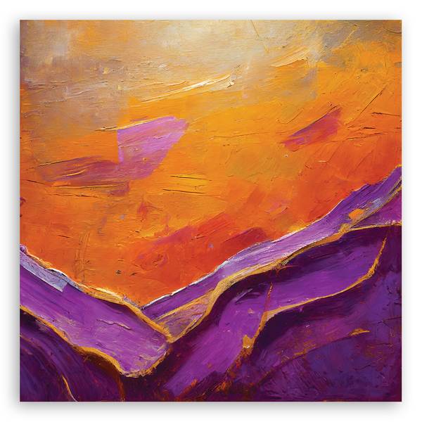 Canvas schilderij Abstract 40 x 40 cm
