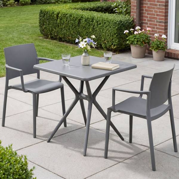 Gartensitzgruppe Pula (3-teilig) Lavagrau